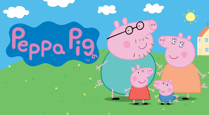 Plakāts seriālam Põrsas Peppa