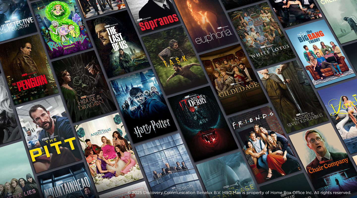 many movies shown on a dark background