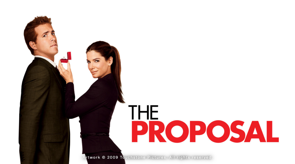 женщина делает предложение мужчине