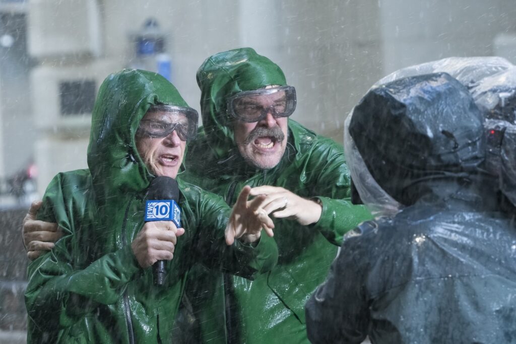 du vyrai apsirenge zaliai kalba lietuje