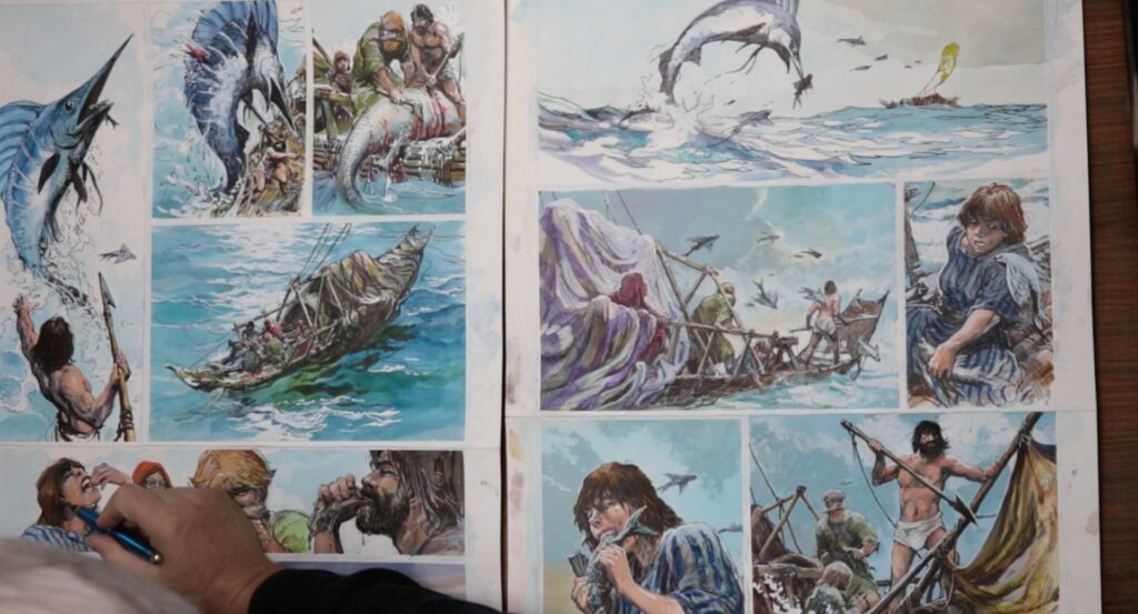 žmogaus pieštas piešinys