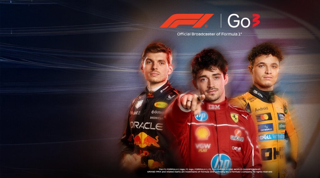 Formula 1 trys lenktynininkai